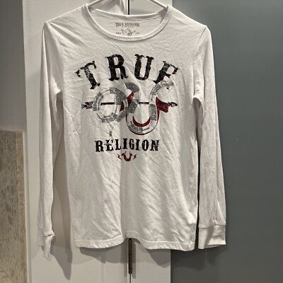 true religion white long sleeve