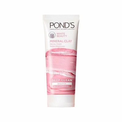 Pond's White Beauty Mineral Clay Brightness Face Wash Foam 90 gm kostenloser ...