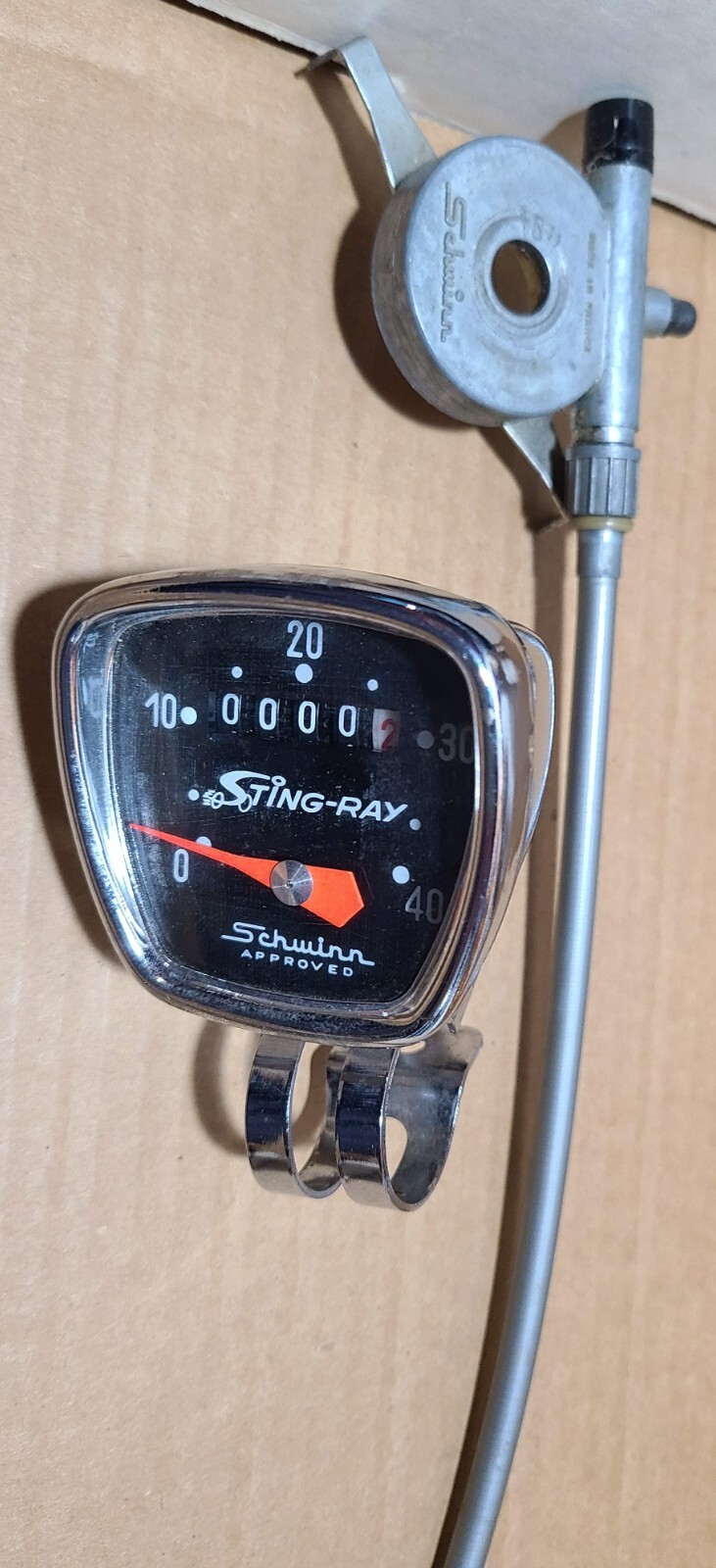 Vintage Schwinn Stingray Bike Speedometer 16 inch Bicycle Accessory