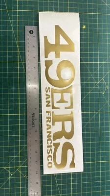 49er gold vinyl stickers