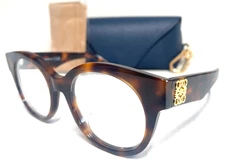 NEW LOEWE ANAGRAM LW 50068I 052 SHINY HAVANA  AUTHENTIC EYEGLASSES FRAME 51-19