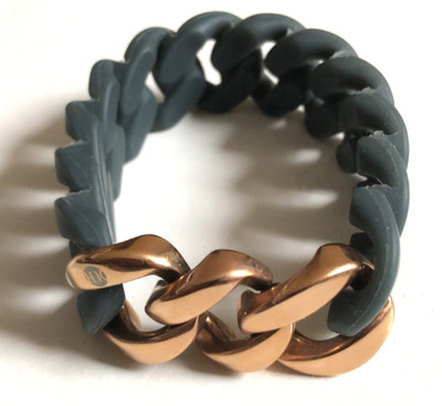 Hanse Klunker Original 107020 Oliv/Roségold Edelstahl Damen Armband