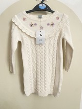 Brand New With Tags TU Girls 1-2years Cotton Dress And Tights 