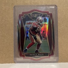 patrick willis Maroon prizm die cut - 49ers - 2020 select premier level #134