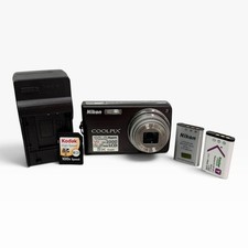 Nikon COOLPIX S550 Compact 10MP 5x Zoom IS USB 2.5in LCD w/ Charger New Battery