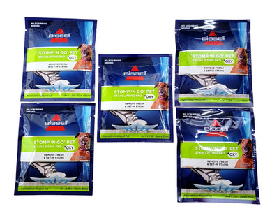 Bissell Stomp 'n Go Pet Stain Lifting Pads - Lot Of 5- Free Shipping