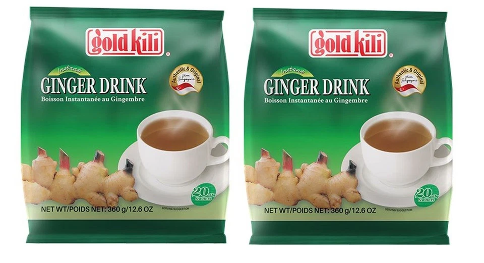 [ 2x 360g (40x18g) ] GOLD KILI Großpackung Instant Ingwergetränk - Bild 1 von 1