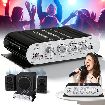 200W HiFi Verstärker Lautsprecher Mini Stereo Audio Amplifier Receiver FM Radio
