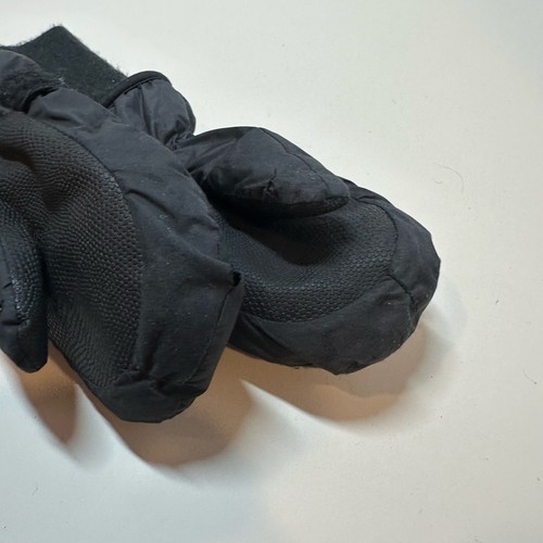 Snow Stoppers Black Mittens Knit Cuffs Kids M Medium - Picture 5 of 7