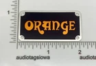 Orange Amp or Case Logo Badge Custom Made Metal with Screws