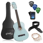OPEN BOX - 30-inch Beginner Acoustic Guitar Package - Light Blue, Starter Kit