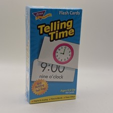 Trend Enterprises Telling Time Flash Cards, Pack of 96
