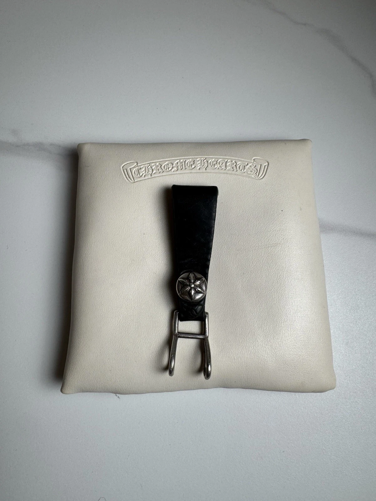 Chrome Hearts Starball Leather Belt Loop