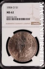 1904-O Morgan Dollar-NGC MS 62 Brilliant Uncirculated #SLM667
