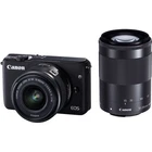 Canon EOS M10 Mirrorless Digital Camera with 15-45mm & 55-200mm Lenses - Black