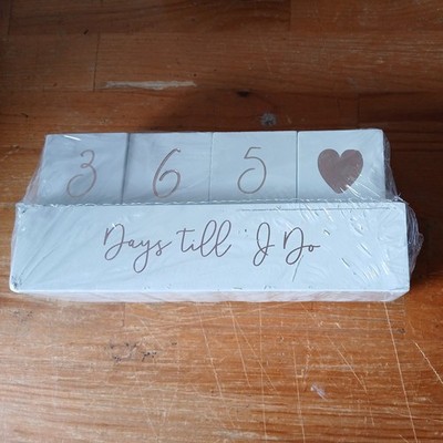 Hochzeit Countdown Blöcke Verlobungsgeschenk ''Days Till I Do'' siehe Beschreibung 