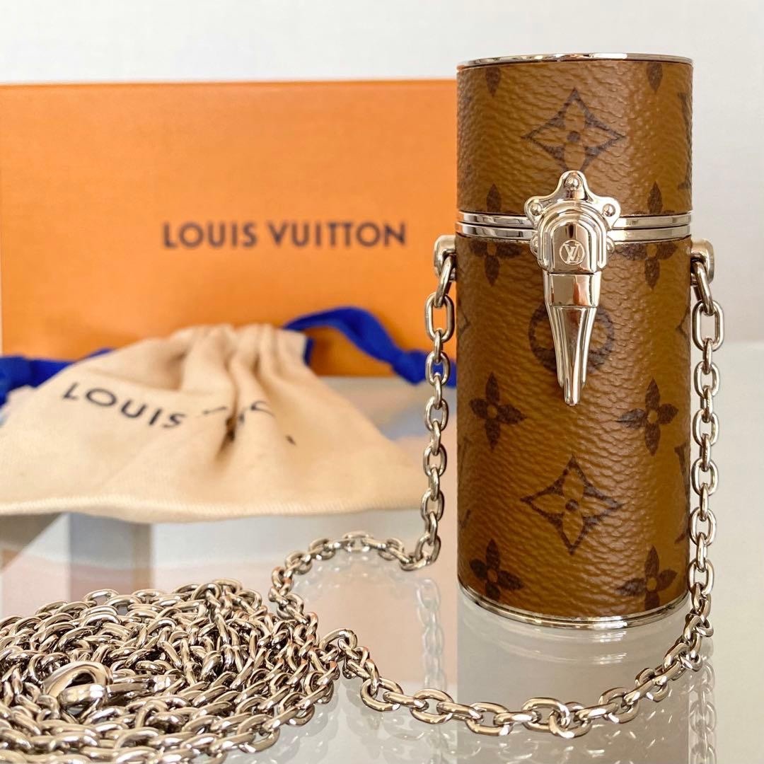 即納◯ルイヴィトン Louis Vuitton lipstickケース 非売品 Louis Vuitton Lipstick Case MP2401 Brown Reverse Monogram W