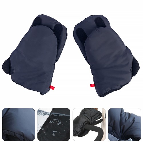 1 Pair Winter Warm Gloves Baby Stroller Thicken Gloves Waterproof Outdoor - Picture 6 of 12