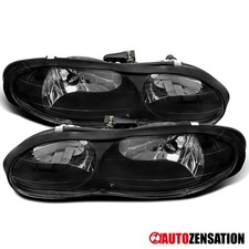 Fit 1998-2002 Chevy Camaro Z28 Black Headlights Lamps Assembly Leftright 99-02