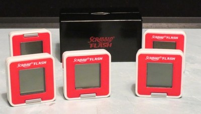 HASBRO Scrabble Flash 2010 Electronic Game & Case Word Tiles