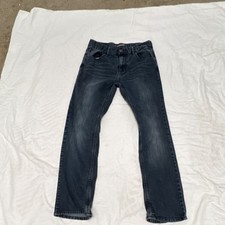 Tommy Hilfiger Boys Straight Blue Denim Jeans Size 20 Medium Wash Pockets