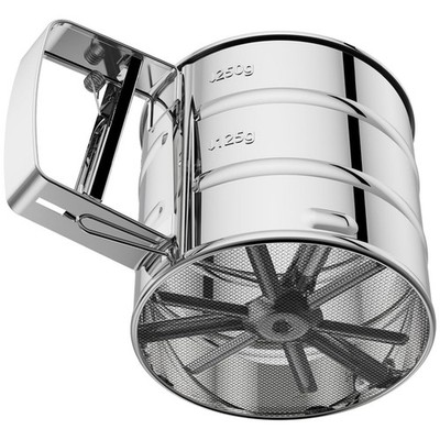 Mehlsieb zum Backen, -Handblumensieb, Edelstahl Backsieb8299