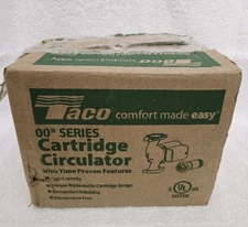 TACO Model 007-F5 Series 007 Cast Iron Circulating Pump 1/25th HP - 115 Volts.