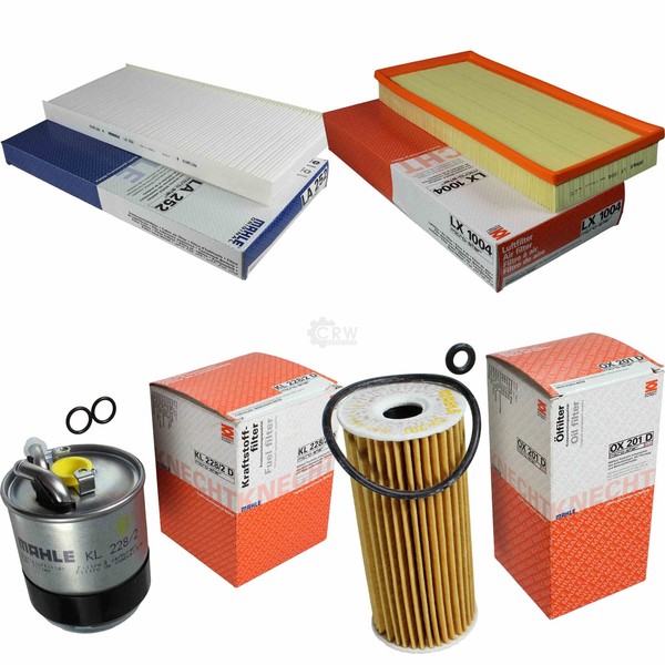 Mahle Kraftstofffilter KL 228/2D Innenraum LA 252 Luft LX 1004 ÖLfilter OX 201D-image