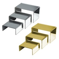 3 Pieces Acrylic Display Riser Shelf Cake Dessert Display Holder Countertop for