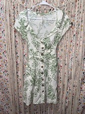 Free People Floral Button-Front Mini Dress Size 2