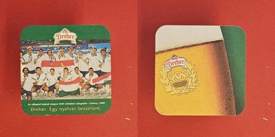 Dreher Egy nyelvet beszelünk Fußball Sidney 2000 Brauerei Bierdeckel Bier