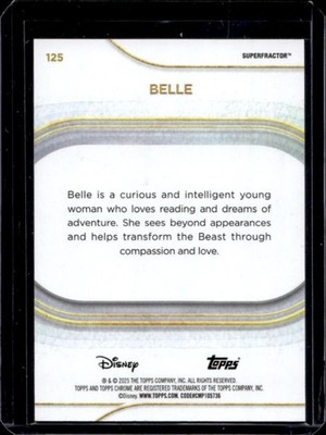 2025 Topps Chrome Disney Belle SuperFractor #1/1 | eBay