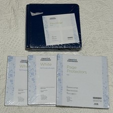 Creative Memories Flex Hinge Blue Album 8x8 Page Protectors Pages NEW