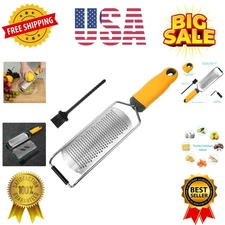 Pro Zester Grater, Lemon Zester, Parmesan, Ginger, Garlic, Chocolate, With Ra...