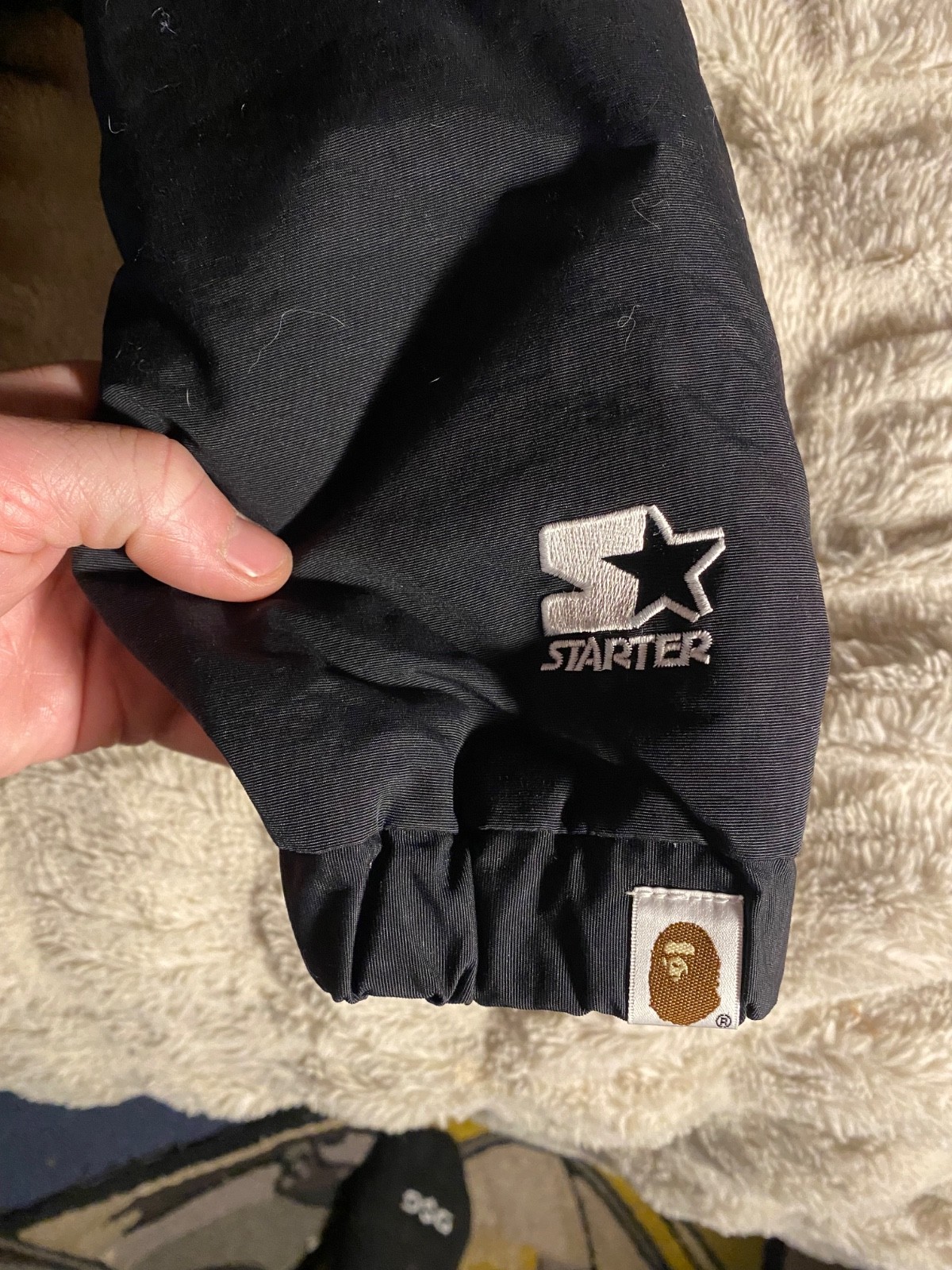 bape x starter collab.. authentic pull over jacke… - image 4