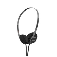 KPH40 Utility On-Ear Headphones, Detachable Interchangeable Cord Stealth Black