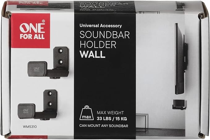 ONE FOR ALL VESA Flat Sound BAR Universal TV Bracket Brand 15Kg Max Weight
