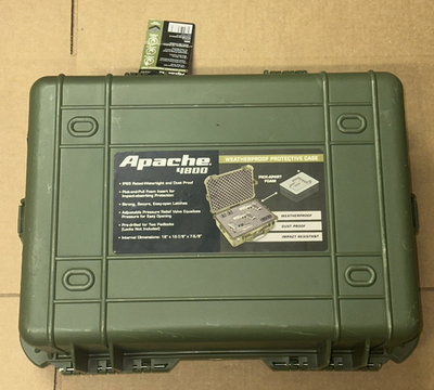 Apache 4800 Hard Case Waterproof Protective Storage Green No Foam