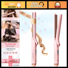2 in 1 Hair Straightener Curler - 360 Airflow Styler, 1.25" Flat Iron, Dual V