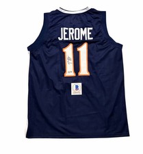 Ty Jerome Signed Jersey Virginia Cavaliers Basketball Auto Champs Beckett COA