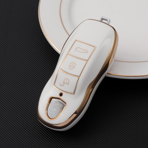 TPU Remote Key Fob Cover Case For Porsche Cayenne Cayman 911 Panamera Macan 718 - Picture 9 of 10