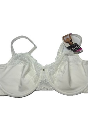 BALI Comfort Minimizer Underwire Bra 38D - White 1002 $42