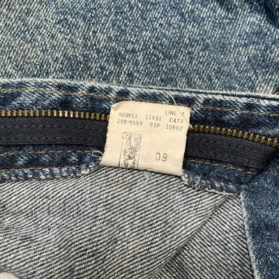 Vintage Lee Jeans Men's 34x28 Union Made In USA Distressed Acid