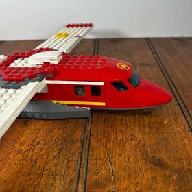 Lego City Fire Plane Rescue Set 4209 W/ Trees Incomplete Parts