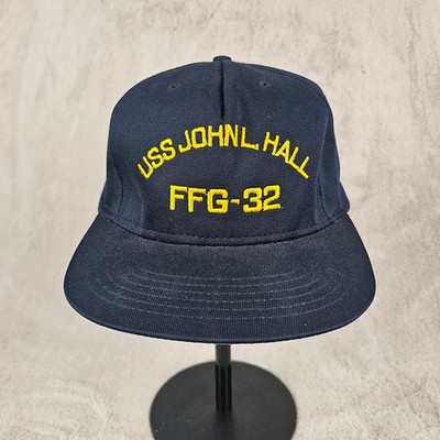 Vintage USS John L Hall FFG-32 Navy Hat California Headwear Snapback Made in USA