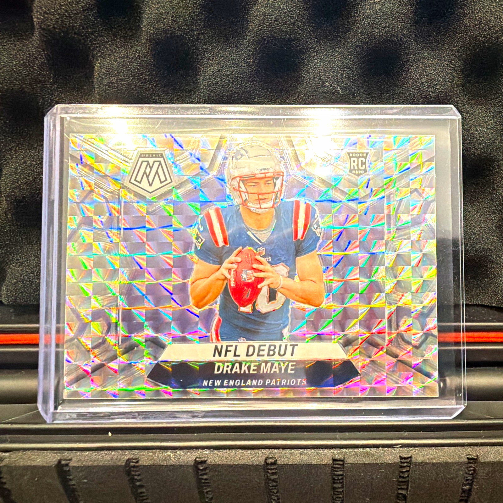 Panini 2024 Mosaic Drake Maye Patriots NFL Debut Mosaic Prizm RC #273