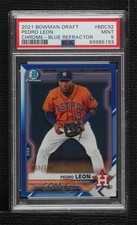 2021 Bowman Draft Chrome Blue Refractor /150 Pedro Leon #BDC-92 PSA 9 MINT 0hx6