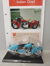 NEW Maisto 1:18 INDIAN Chief Classi Motorbike Model with fact sheet