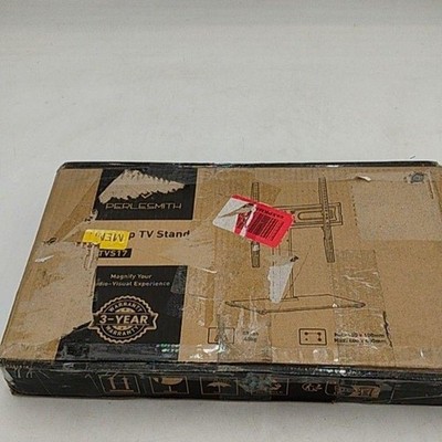 Perlesmith PSTVS17 Tabletop TV Stand Base Black 55in 88lbs VESA 400x400