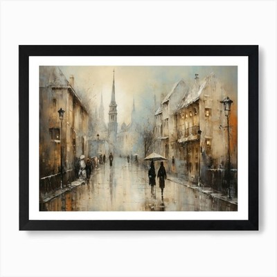 Rainy Day 5 Art Print Framed Wall Art Poster Canvas Print Picture